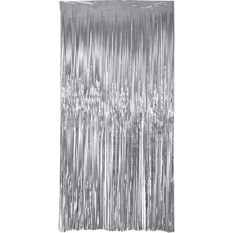 Glitterdraperi, silver 1x2 m
