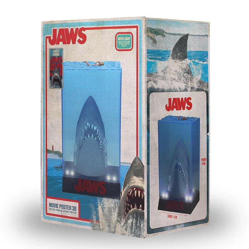 Jaws: 50th Anniversary 3D Movie Poster Statue (Light Up)
