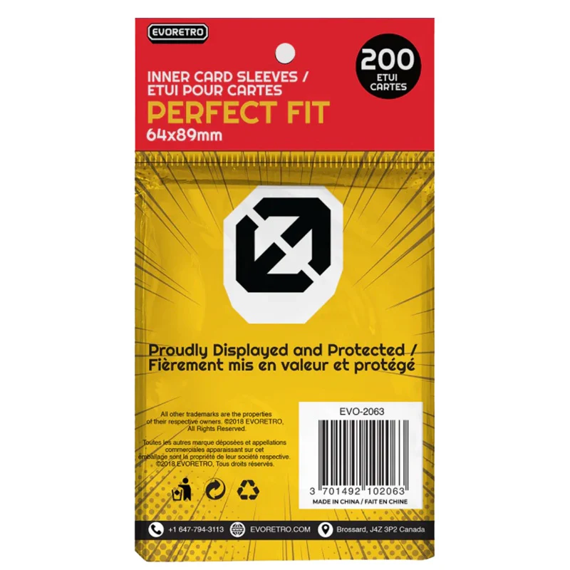 Evoretro Sleeves Perfect Fit Standardstorlek (200-pack)