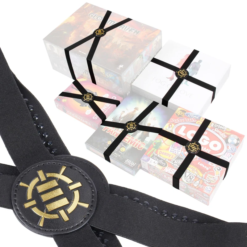 ENHANCE Board Game Box Bands – 5-pack Elastiska Gummiband för Brädspel