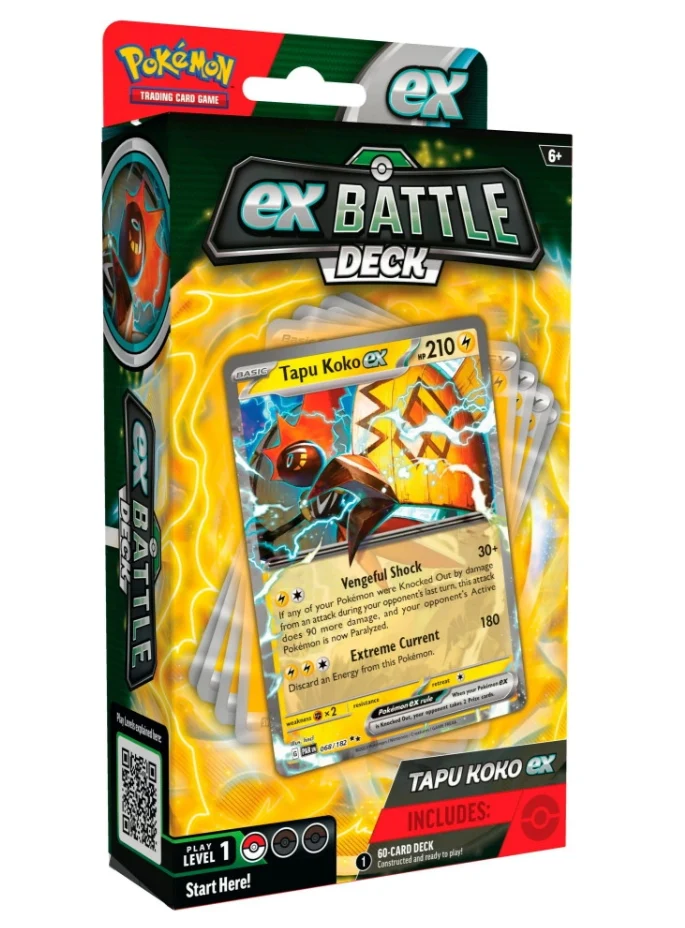 Pokemon TCG: EX Battle Deck - Tapu Koko EX / Iron Leaves EX