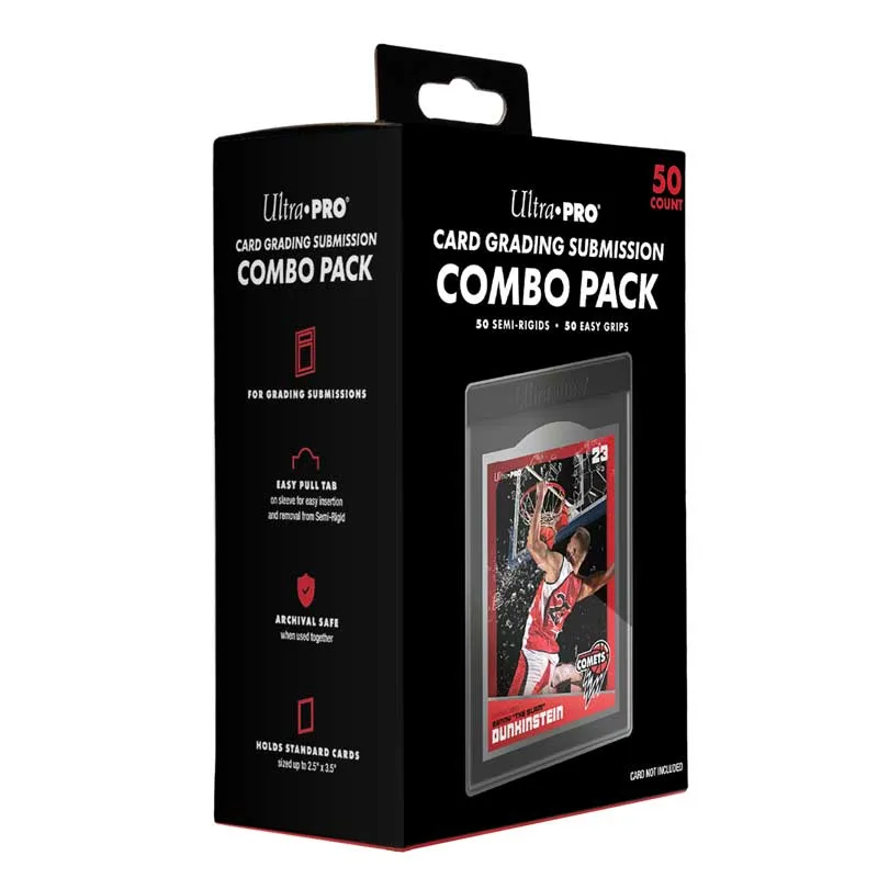Ultra Pro Card Grading Submission Combo Pack (50 pack) Semi Rigids and Sleeves