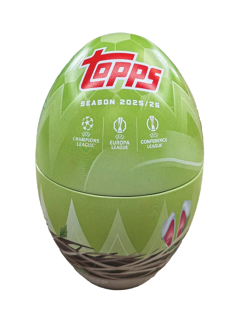 Topps UEFA Club Competitions 2025-26 Spring Tin Easter Egg