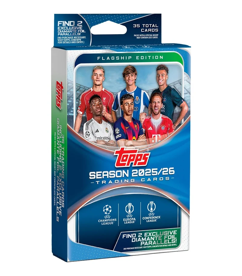 TOPPS 2025-26 Flagship UEFA Club Competitions Soccer Hanger Box