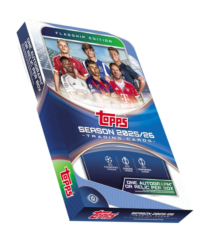 TOPPS 2025-26 Flagship UEFA Club Competitions Soccer Hobby Box
