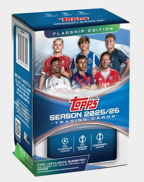 TOPPS 2025-26 Flagship UEFA Club Competitions Soccer Value Box