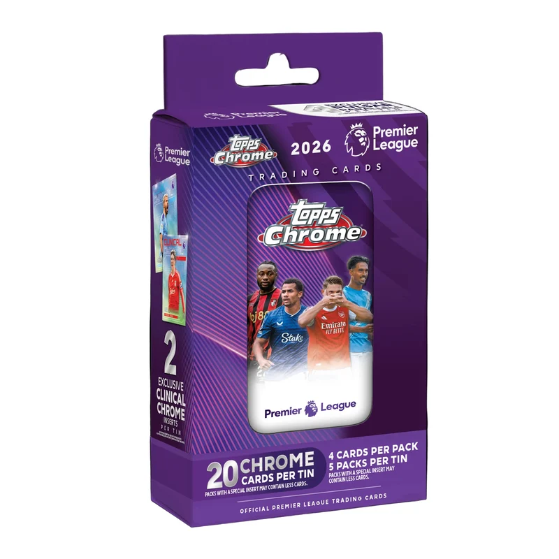 Topps Chrome Premier League 2026 Tin