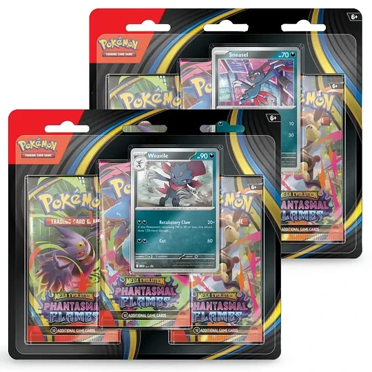 Pokemon ME02 Phantasmal Flames 3-Pack Blister