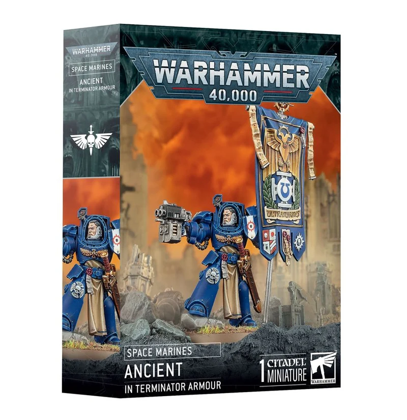 Warhammer: 40K - Space Marines Ancient in Terminator Armour
