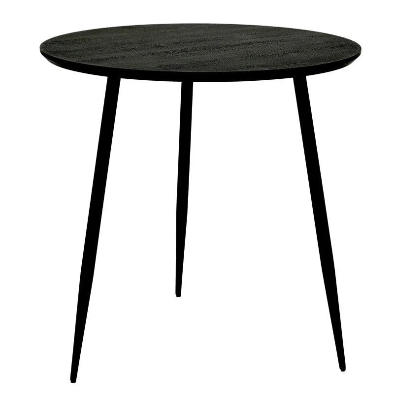 SMOKEY MATBORD RUND 80 SVART
