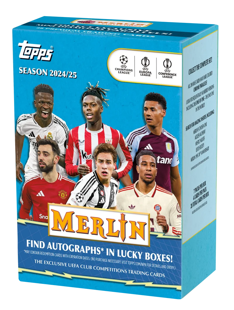 TOPPS 2024-25 Topps Merlin UCC Value Box - Fotbollskort