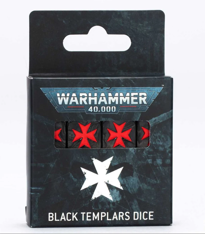 Warhammer 40K - Black Templars Dice Set