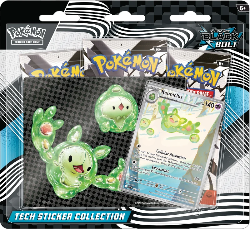Pokemon Scarlet & Violet 10.5: Black Bolt Tech Sticker Collection