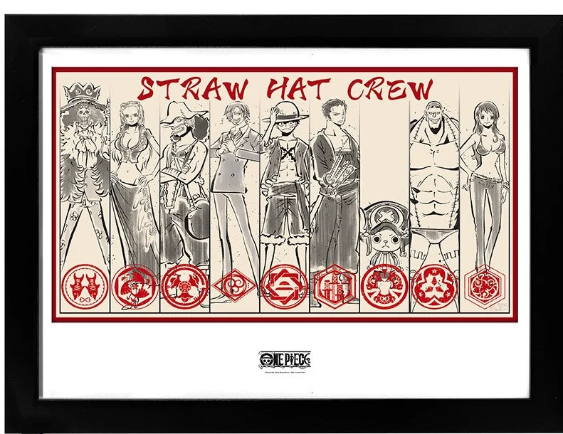 One Piece Framed print "Straw Hat Crew" (30x40cm)