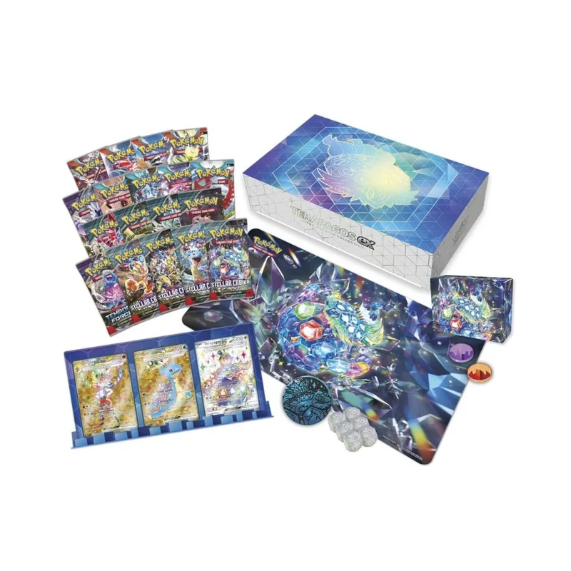 Pokemon TCG Terapagos ex Ultra Premium Collection (Trasig i plasten)