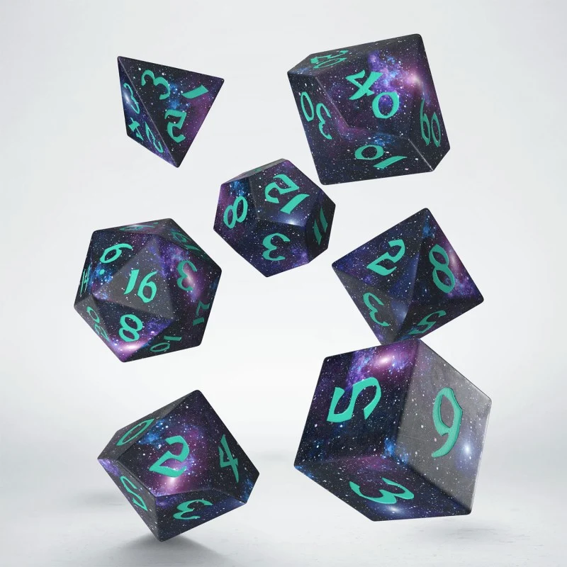 Q Workshop - Full Art Dice Set: Stardust - Tärningar