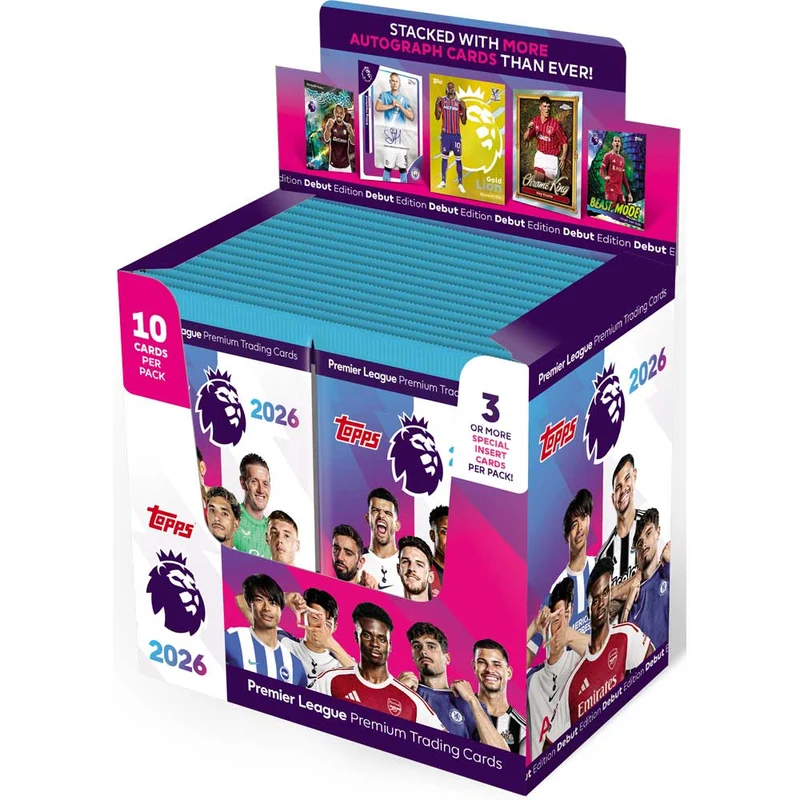 Topps Premier League 2026 Booster Box Display (28-pack)