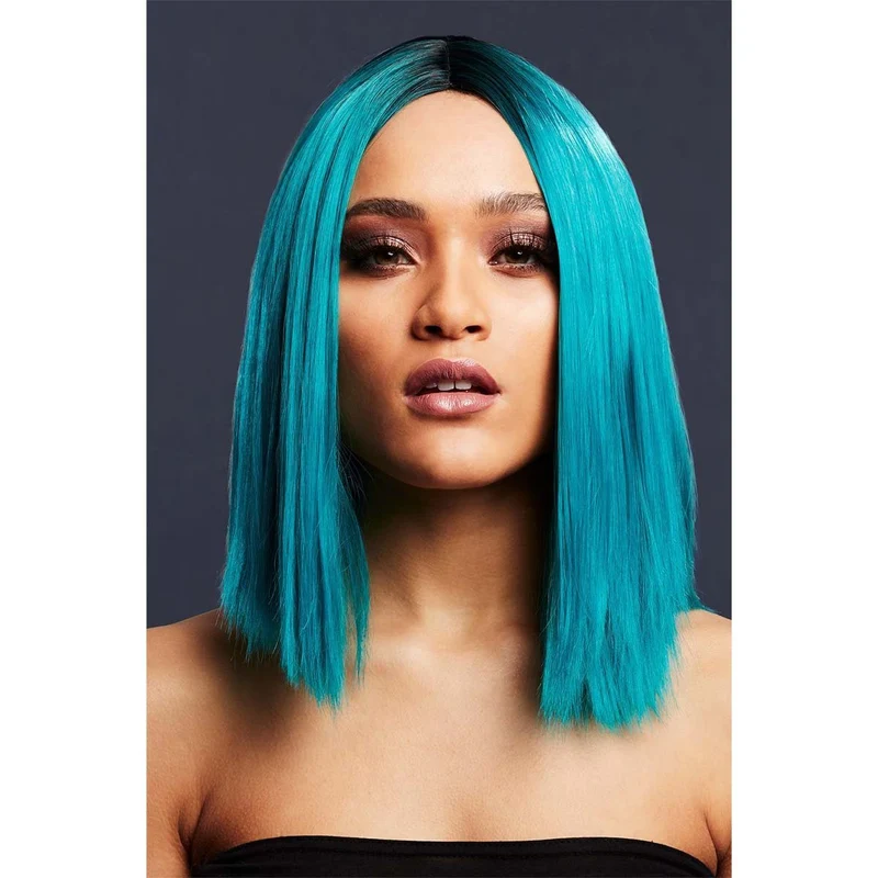Peruk, Fever Kylie Wig Two Toned Blend Teal