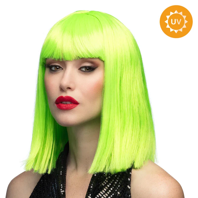 Peruk, dance neon green