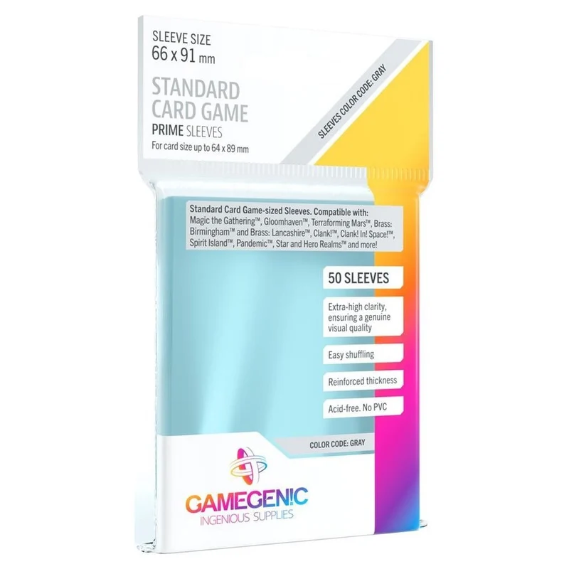 PRIME Standard Card Sleeves Clear 66x91 mm