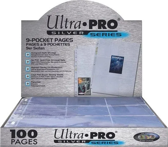 Ultra Pro 9-Pocket Pages Silver (100 sidor)
