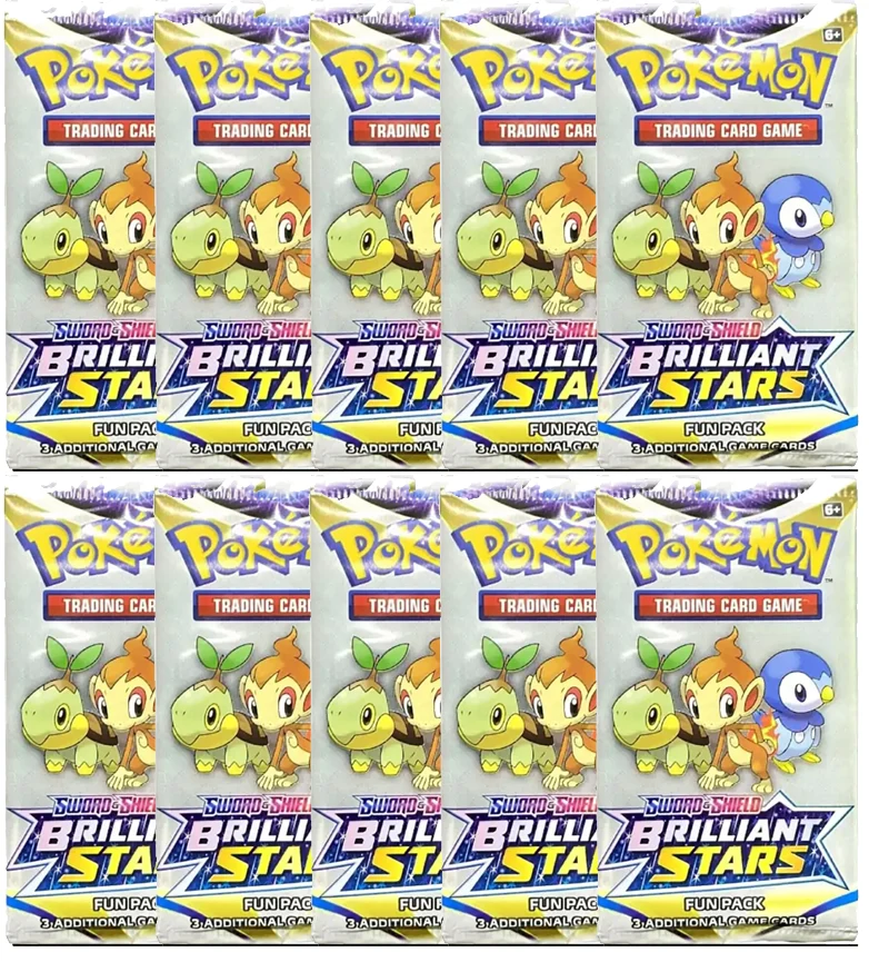 10st Pokemon Brilliant Stars Fun Packs
