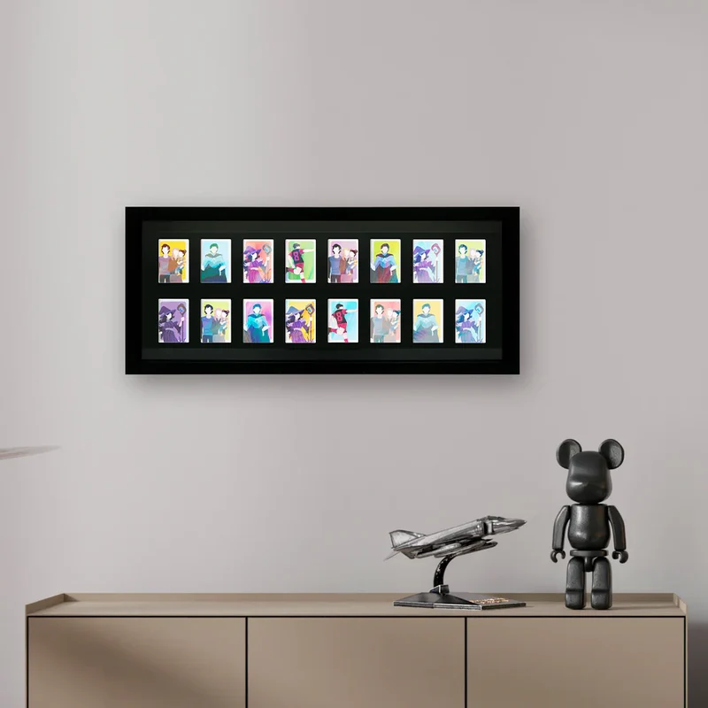 Trading Card Collector Frame 16 Position Black (30.5x76cm)