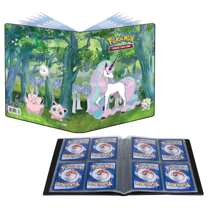 Ultra Pro Gallery Series Enchanted Glade Samlarpärm 4-pocket Portfolio för Pokemon