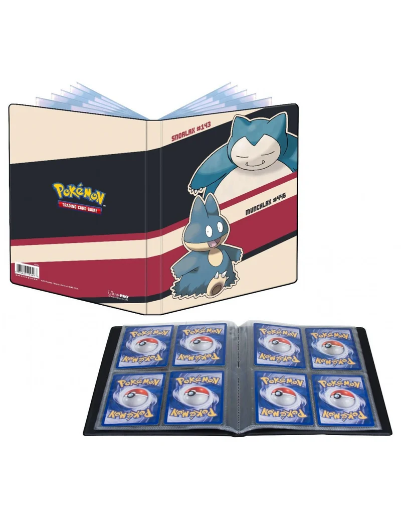 Ultra Pro Snorlax & Munchlax Samlarpärm 4-pocket Portfolio för Pokemon