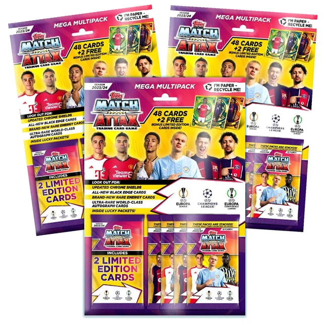 3st TOPPS Match Attax UEFA Champions League MEGA Multi Packs - Fotbollskort