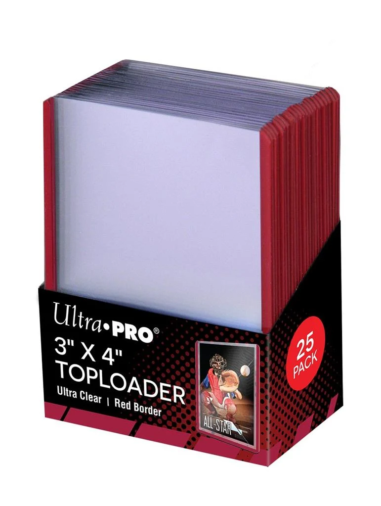 Ultra Pro - Card Covers - Toploader: Red Border - 25st