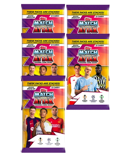 5st TOPPS Match Attax Champions League Boosters - Fotbollskort