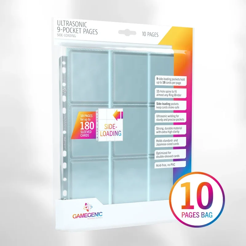 Gamegenic - Ultrasonic 9-Pocket Pages Toploading (10 sidor)