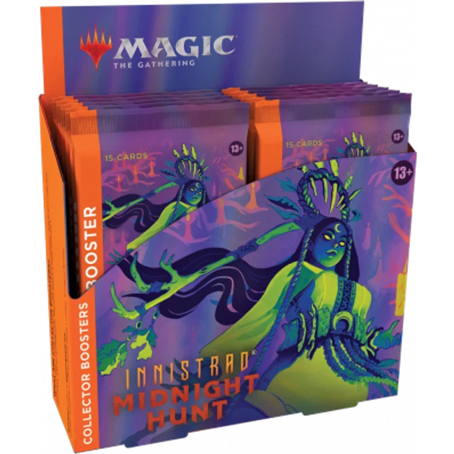 Magic The Gathering Innistrad: Midnight Hunt Collector's Booster Display (12 boosters)