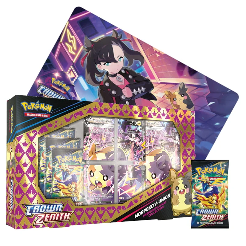 Pokemon Crown Zenith Premium Playmat Collection Morpeko V Union