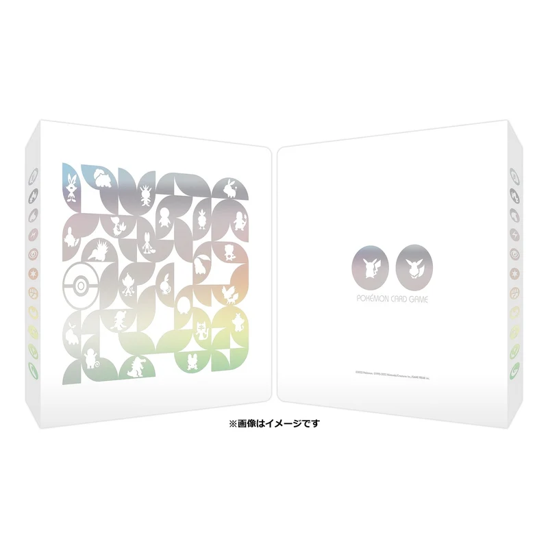 Pokemon Center 2022 Starter Pokemon 12 Pocket White Large Card Binder (Japansk import)