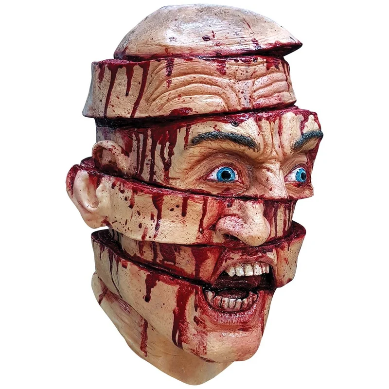 Ghoulish mask, Sliced