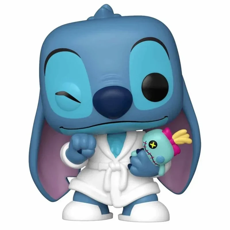 Lilo & Stitch POP! Figur Stitch i Morgonrock 9 cm
