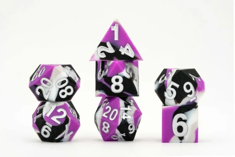 MDG Dice Set Pride Asexual Flag