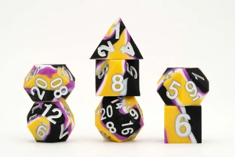 MDG Dice Set Pride Nonbinary Flag - Stöd LGBTQIA+