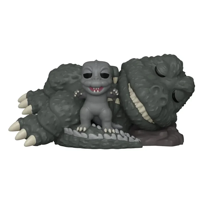 Godzilla Super Sized POP! Movies Figur Sleeping Godzilla med Minilla - 15 cm