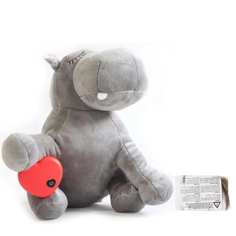 Peluche Hippopotame Bouillotte Bruit Blanc