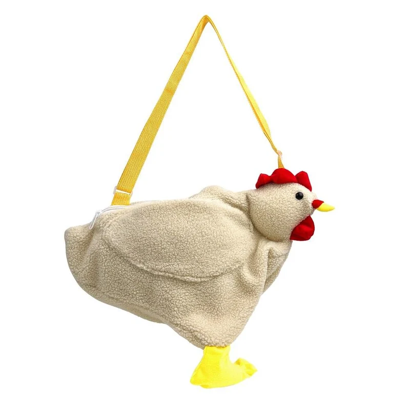 Peluche Sac Bandoulière Poule