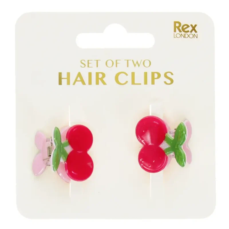Hair Clips Cherry