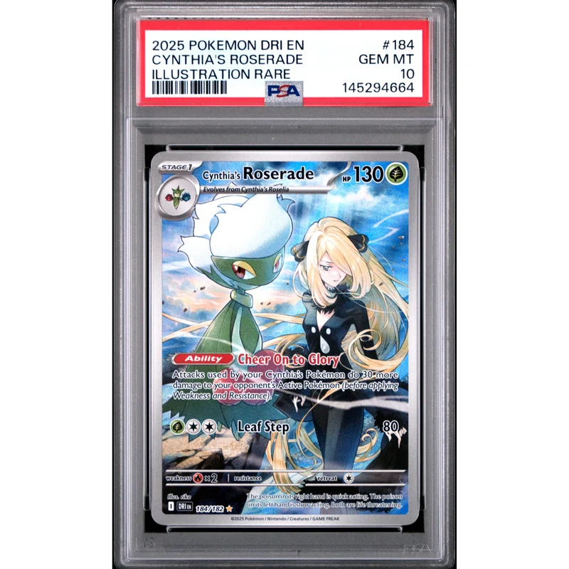 Pokémon TCG: Cynthia's Roserade #184 PSA 10 - Destined Rivals