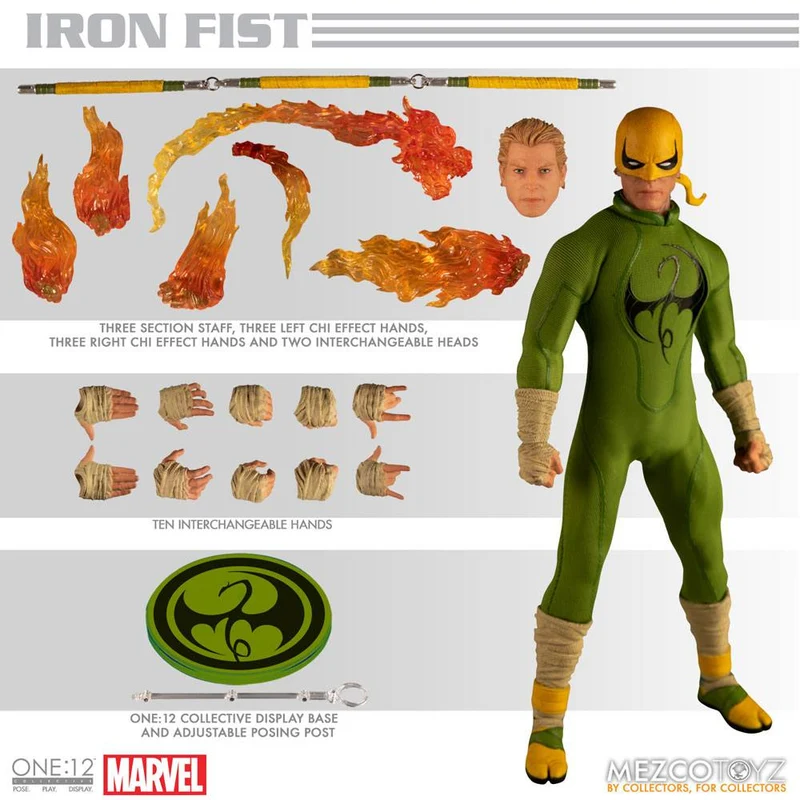 Marvel Comics One:12 Collective Actionfigur 1/12 Iron Fist 17 cm