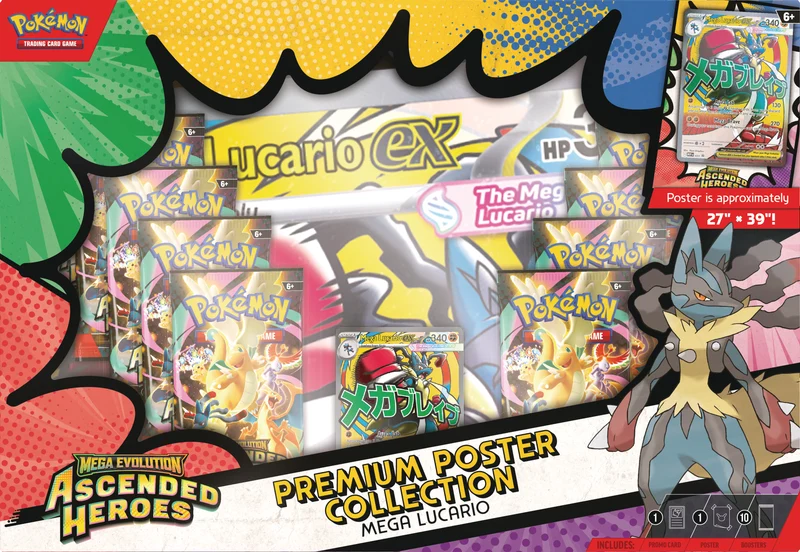 Pokémon - TCG: Ascended Heroes - Premium Poster Collection (artwork slumpas)