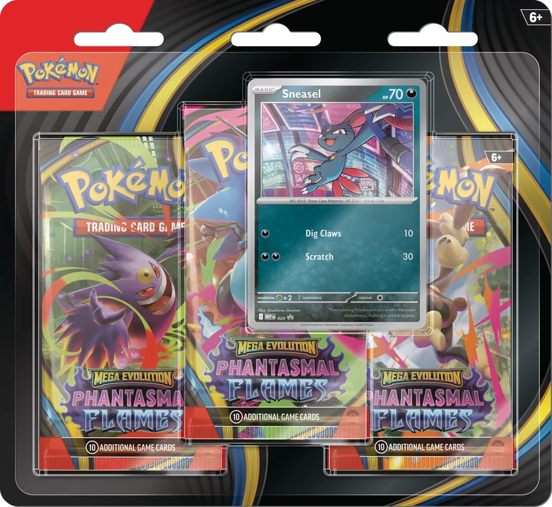 Pokemon Mega Evolution 2 Phantasmal Flames Booster 3-pack / Blister