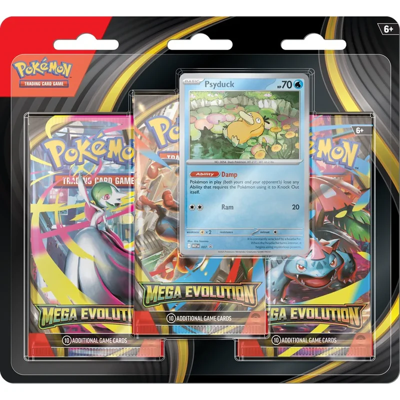 Pokemon Mega Evolution Booster 3-pack / Blister