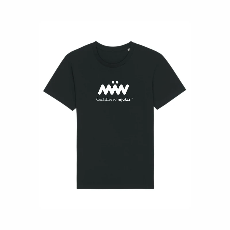 Ekologisk t-shirt Certifierad Mjukis Svart